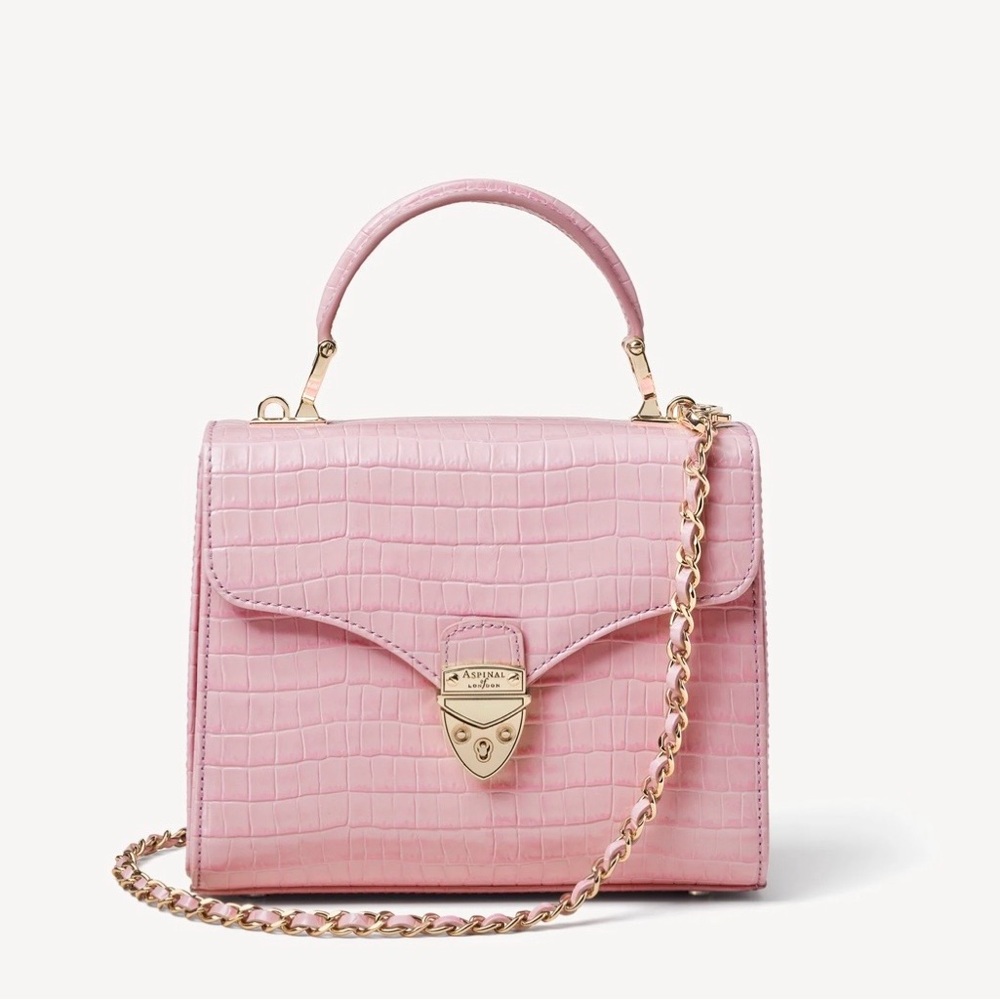 Aspinal of London Pink Midi Mayfair